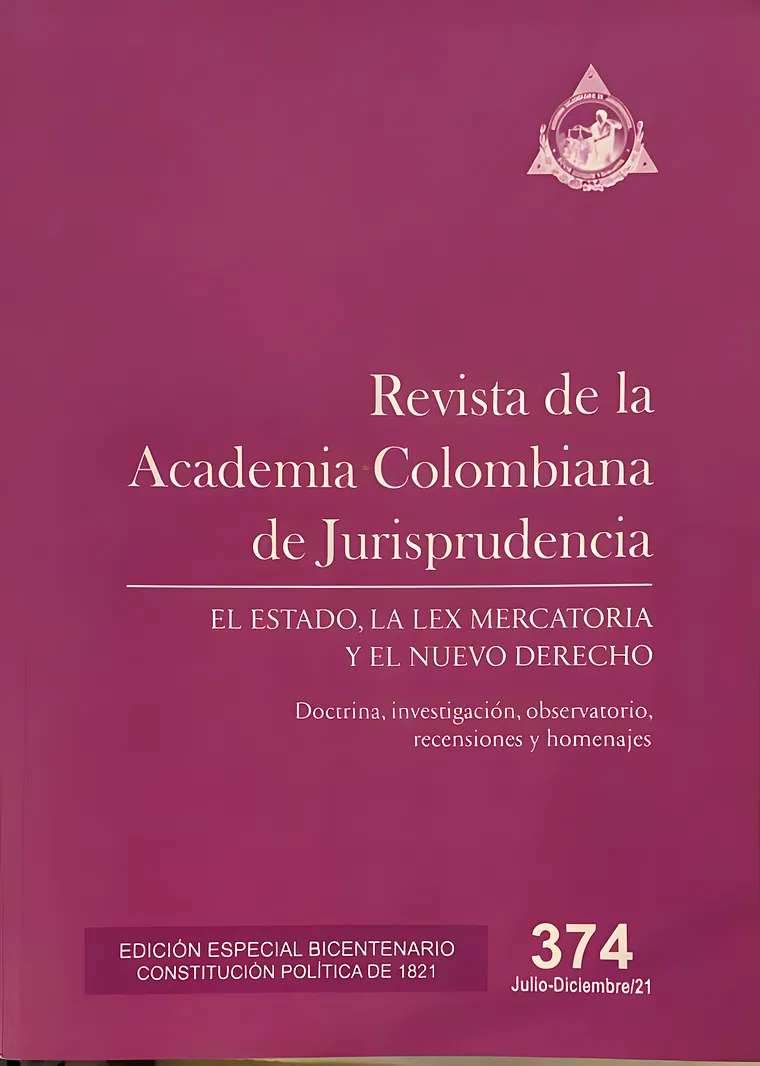 Portada de Revista de la Academia Colombiana de Jurisprudencia