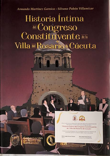 Portada de Historia Íntima del Congreso Constituyente de la Villa del Rosario de Cúcuta