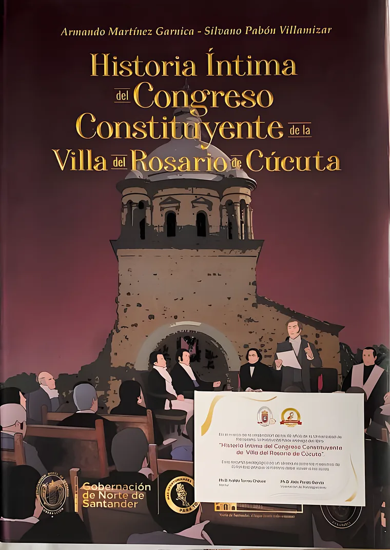 Portada de Historia Íntima del Congreso Constituyente de la Villa del Rosario de Cúcuta